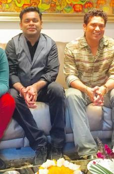 Cricket legend Sachin Tendulkar met music maestro AR Rahman
