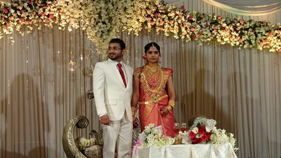 Celebrities from Malayalam entertainment industry attended the wedding receptiion of Muktha and Rinku Tomy. Muktha,muktha wedding reception,muktha reception photos,muktha rinku wedding reception
