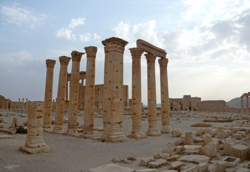 The hardline Islamic State group has destroyed part of an ancient temple in Syria's Palmyra city. ISIS,Syria Palmyra Ruins,Islamic State,Palmyra city,Islamic State Blows Up Temple of Bel,ancient temple,ancient temple in Syria