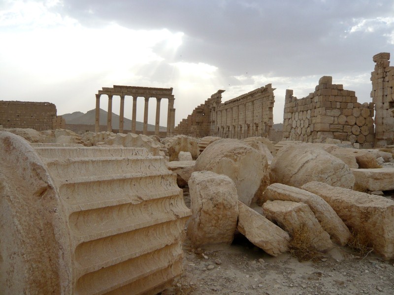 The hardline Islamic State group has destroyed part of an ancient temple in Syria's Palmyra city. ISIS,Syria Palmyra Ruins,Islamic State,Palmyra city,Islamic State Blows Up Temple of Bel,ancient temple,ancient temple in Syria