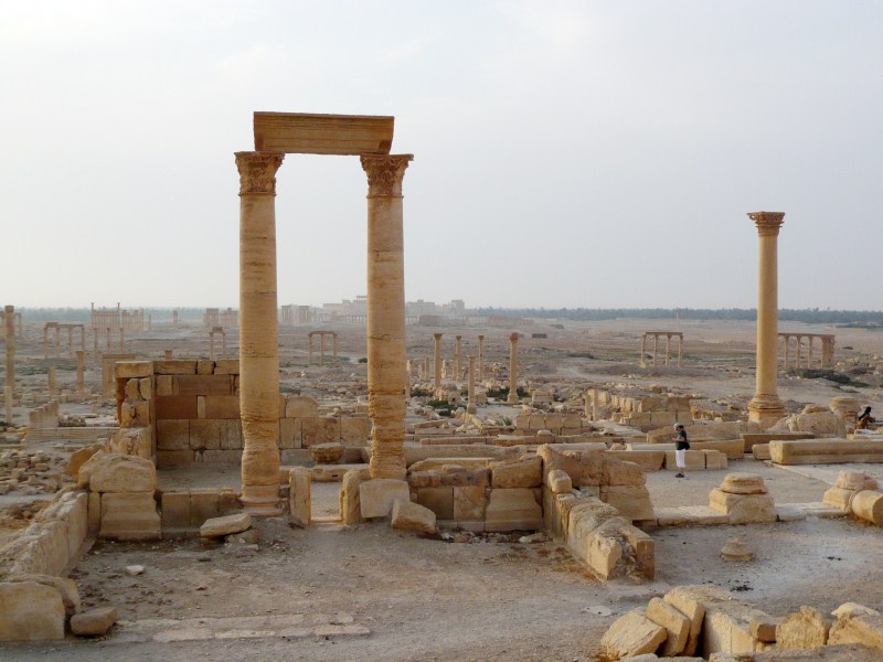 The hardline Islamic State group has destroyed part of an ancient temple in Syria's Palmyra city. ISIS,Syria Palmyra Ruins,Islamic State,Palmyra city,Islamic State Blows Up Temple of Bel,ancient temple,ancient temple in Syria