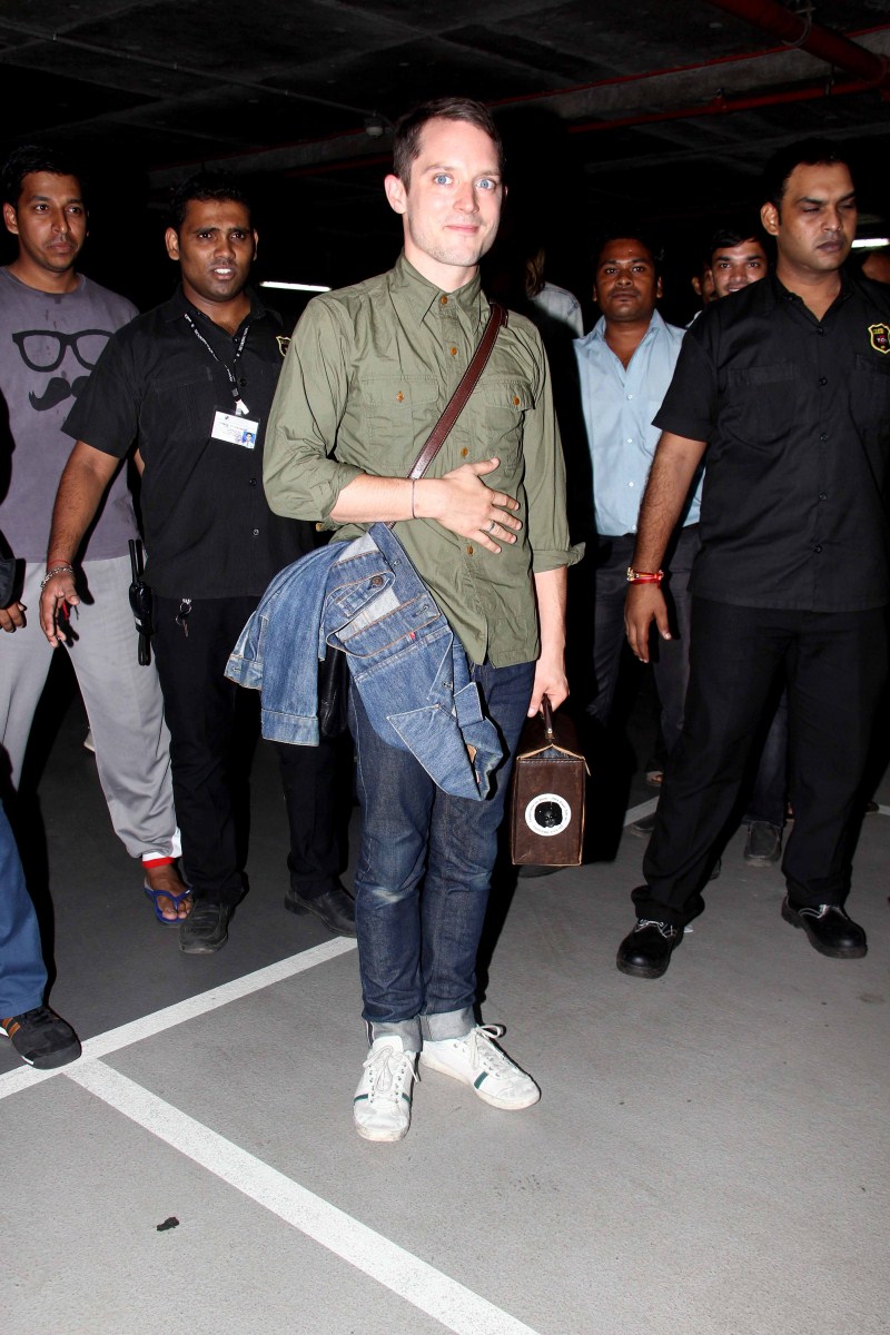 Hollywood actor Elijah Wood reaches Mumbai to perform with his DJ group 'Wooden Wisdom'. Elijah Wood,Elijah Wood reaches Mumbai,Wooden Wisdom,actor Elijah Wood,hollywood actor Elijah Wood,Elijah Wood latest pics,Elijah Wood latest images,Elijah Wood latest photos,Elijah Wood latest stills,Elijah Wood latest pictures,Zach Cowie,Trilogy nightcl