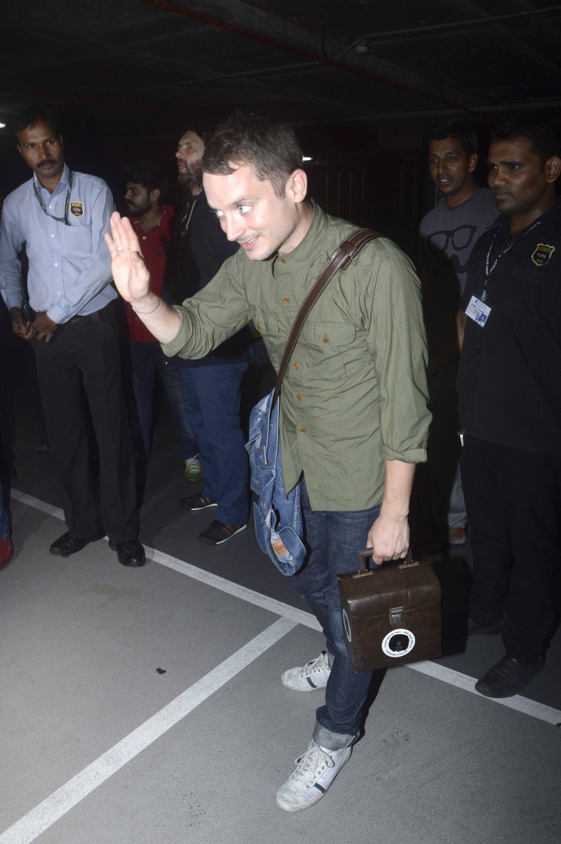 Hollywood actor Elijah Wood reaches Mumbai to perform with his DJ group 'Wooden Wisdom'. Elijah Wood,Elijah Wood reaches Mumbai,Wooden Wisdom,actor Elijah Wood,hollywood actor Elijah Wood,Elijah Wood latest pics,Elijah Wood latest images,Elijah Wood latest photos,Elijah Wood latest stills,Elijah Wood latest pictures,Zach Cowie,Trilogy nightcl