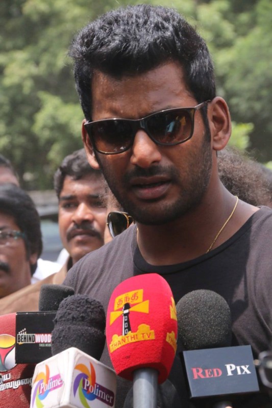 South Indian Actor Vishal and Karthi at Nadigar Sangam Press Meet. Vishal,Karthi,Vishal and Karthi at Nadigar Sangam Press Meet,Nadigar Sangam Press Meet,Nadigar Sangam,Vishal and Karthi,vishal krishna,Nadigar Sangam Press Meet pics,Nadigar Sangam Press Meet images,Nadigar Sangam Press Meet photos,Nadigar Sangam Press Me