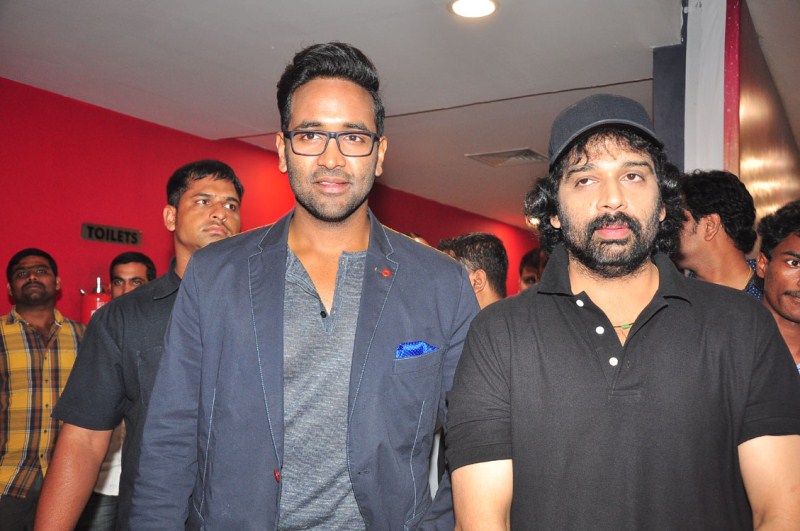 Telugu Actor Manchu Manoj's Dynamate movie Premiere Show at IMAX. Manchu Manoj,Dynamate Premiere Show at IMAX,Dynamate movie review,Dynamate review,Dynamate Premiere Show,Ram Gopal Varma,Lakshmi Manchu