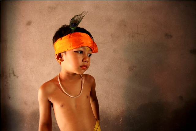 Krishna Janmashtami is celebrated on 5 Spetember. Krishna Janmashtami,Krishna Janmashtami 2015,kids as lord krishna,lord krishna,lord krishna fancy dress,sri krishna jayanthi