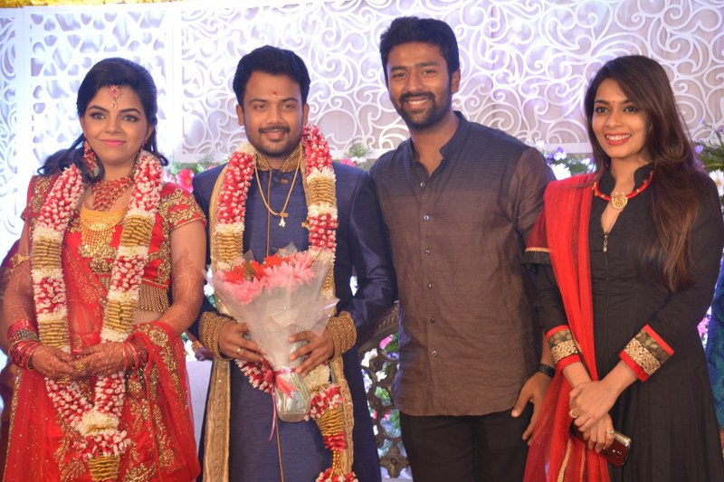 South Indian Actor Vijay Sethupathi, Arya, Shanthanu Bhagyaraj at Pandiarajan son Prithiviraj Engagement. Vijay Sethupathi,Arya,Shanthanu Bhagyaraj,Pandiarajan son Prithiviraj Wedding Reception,Prithiviraj Wedding Reception,Prithiviraj Wedding,Prithiviraj marriage,Pandiarajan,actor Pandiarajan,Prithvi Rajan