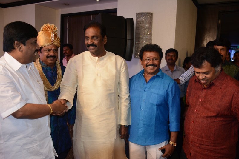 South Indian Actor Vijay Sethupathi, Arya, Shanthanu Bhagyaraj at Pandiarajan son Prithiviraj Engagement. Vijay Sethupathi,Arya,Shanthanu Bhagyaraj,Pandiarajan son Prithiviraj Wedding Reception,Prithiviraj Wedding Reception,Prithiviraj Wedding,Prithiviraj marriage,Pandiarajan,actor Pandiarajan,Prithvi Rajan