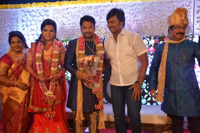 South Indian Actor Vijay Sethupathi, Arya, Shanthanu Bhagyaraj at Pandiarajan son Prithiviraj Engagement. Vijay Sethupathi,Arya,Shanthanu Bhagyaraj,Pandiarajan son Prithiviraj Wedding Reception,Prithiviraj Wedding Reception,Prithiviraj Wedding,Prithiviraj marriage,Pandiarajan,actor Pandiarajan,Prithvi Rajan