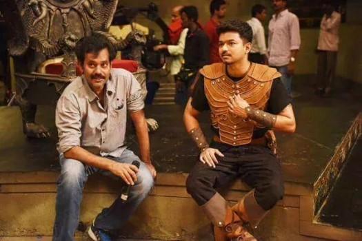 South Indian Actor Ilayathalapathy Vijay's New stills from Puli Movie.