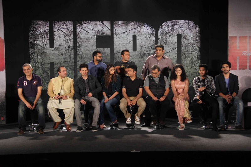 Photos of Salman Khan, Sooraj Pancholi and Athiya Shetty at Hero Music Launch. Salman Khan,Sooraj Pancholi,Athiya Shetty,Hero Music Launch,Hero Audio Launch,Hero,Hero Music,Hero Audio
