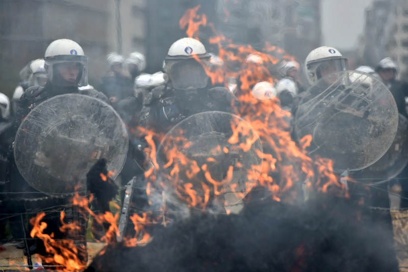 Thousands of farmers gather in the European capital calling for more help with low prices and high costs. EU Farmers,EU Farmers protest,Farmers protest against Price Slump,Price Slump,Farmers protest,milk prices,protest