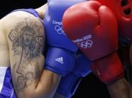 Images of athletes including Formula One world champion Lewis Hamilton with tattoos.