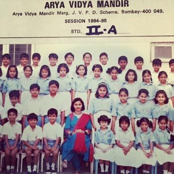 Spot Sonakshi Sinha in her Class II Group Photo, shared by the actress on her Facebook handle.