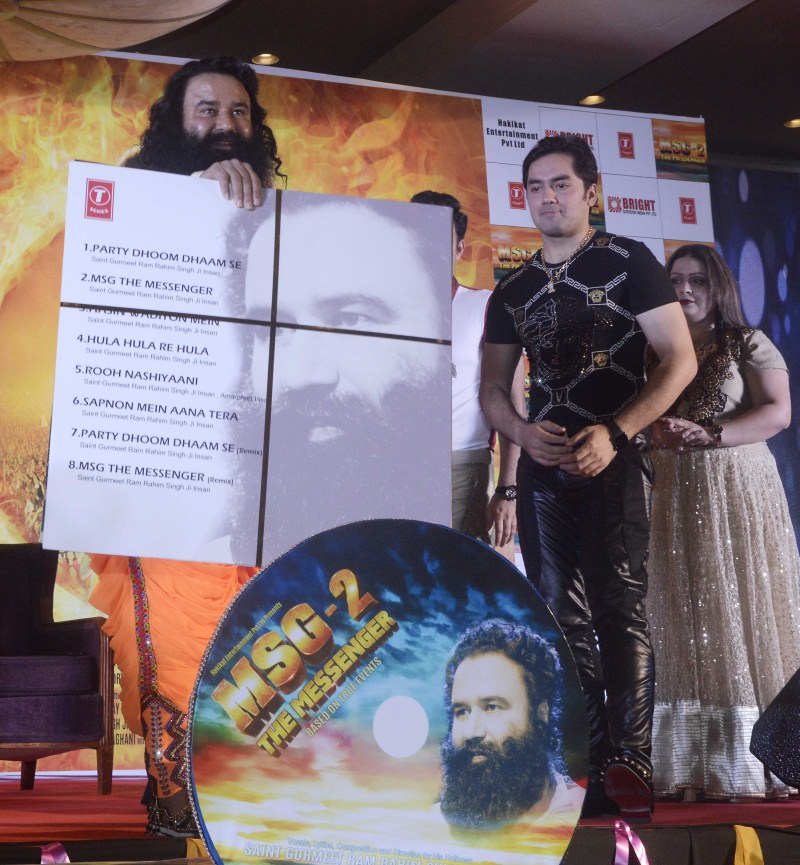 Photos of Gurmeet Ram Rahim Singh at Music Launch of the film 'MSG 2' The Messenger. Gurmeet Ram Rahim Singh,MSG 2 The Messenger,MSG 2,MSG 2 The Messenger music launch,MSG 2 The Messenger audio launch