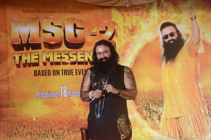 Photos of Gurmeet Ram Rahim Singh at Music Launch of the film 'MSG 2' The Messenger. Gurmeet Ram Rahim Singh,MSG 2 The Messenger,MSG 2,MSG 2 The Messenger music launch,MSG 2 The Messenger audio launch