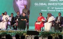Tamil Nadu Chief Minister Jayalalithaa inaugurates Tamil Nadu Global Investors Meet.
