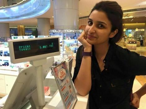 Bollywood actress Parineeti Chopra posted a photo with the caption 'I paid 1 million for 2 shirts'.