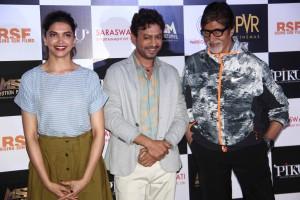 Piku,Deepika Padukone,Amitabh Bachchan,Shoojit Sircar,irrfan khan,trailer launch,photos