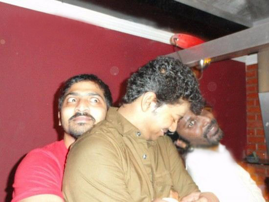 South Indian Actor Vijay Premgi Amaren's Birthday Party Vijay spotted Drunk,vijay,ilayathalapathy vijay,Premji Amaren Birthday Party,Premji Amaren Birthday celebration,actor vijay drunked,venkat,shiva,vijay drunked,Premgi Amaren