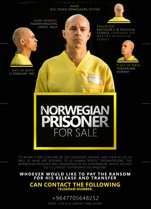 The Islamic State (Isis) militants have put up a Chinese and a Norwegian hostage 'for sale' ad in their online English magazine. The men clad in Yellow jumpsuits are from Beijing and Oslo. Isis says the sale is a 'limited time offer' following which it is feared they might be beheaded. Isis hostages,Isis Norwegian hostage,isis chinese hostage,dabiq,islamic state,syria,beheaded,isis ransom,isis ransom advertisement