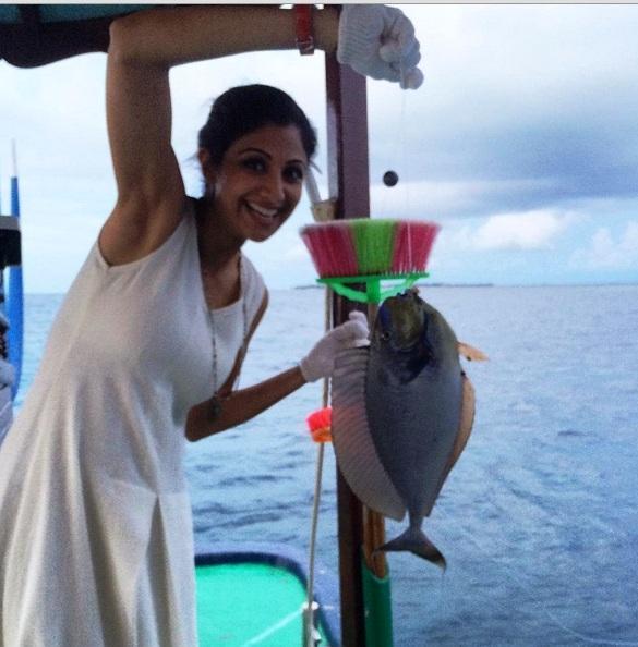 Bollywood Actress Shilpa Shetty in Maldives for husband Raj Kundra's birthday. Shilpa Shetty,Shilpa Shetty in Maldives,Raj Kundra,Raj Kundra birthday,Raj Kundra birthday celebration,Raj Kundra birthday party,Raj Kundra in Maldives,Viaan,shilpa shetty son Viaan