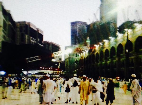 Crane collapse at Mecca Mosque Crane collapse at Mecca Mosque,Crane collapse,Mecca Mosque