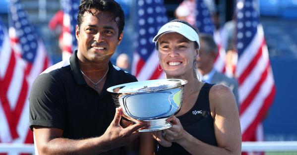 Leander Paes, Martina Hingis Win US Open Mixed Doubles Title of 2015 Leander Paes,Martina Hingis,Leander Paes and Martina Hingis,US Open Mixed Doubles Title of 2015,US Open Mixed Doubles Title,US Open Mixed Doubles,Mixed Doubles Title,Mixed Doubles