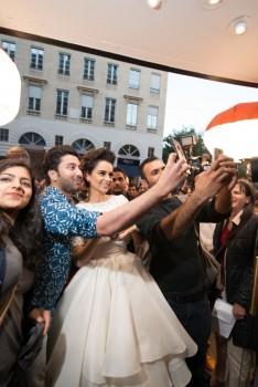 Bollywood Actress Kangana Ranaut gets a Queen's welcome in Paris.