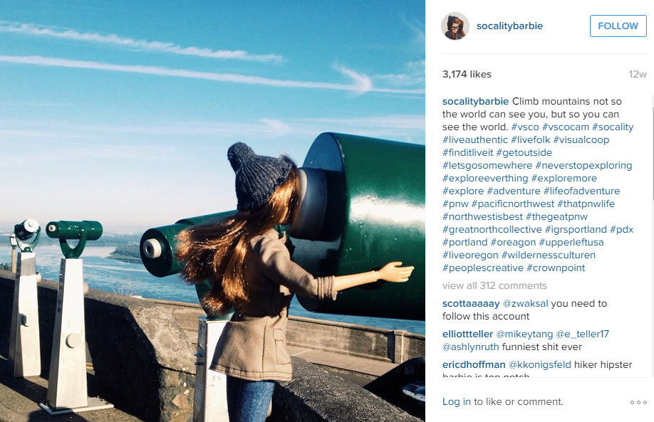 A viral Instagram account has taken the Internet by storm and hard-bend on exposing the fake plastic lives that we are living, especially on social media. Hipster barbie,barbie,hipster,Instagram,Plastic doll,Instagram pictures,viral on instagram,Instagram barbie,hipster barbie instagram,Socality Barbie,socalitybarbie,#liveauthentic