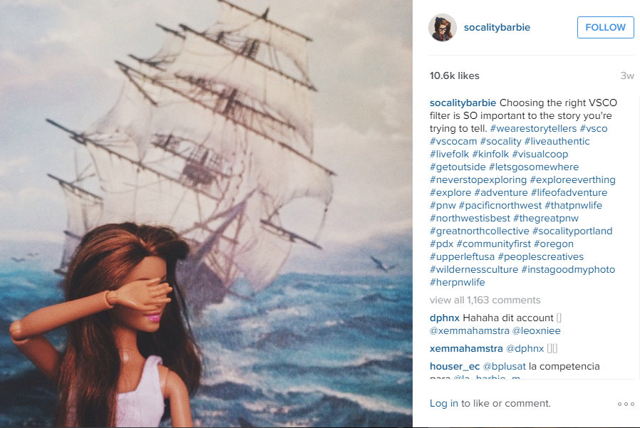 A viral Instagram account has taken the Internet by storm and hard-bend on exposing the fake plastic lives that we are living, especially on social media. Hipster barbie,barbie,hipster,Instagram,Plastic doll,Instagram pictures,viral on instagram,Instagram barbie,hipster barbie instagram,Socality Barbie,socalitybarbie,#liveauthentic