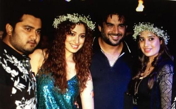 Actor Madhavan and Director Prabhu Deva at Raai Laxmi Birthday Celebrations.