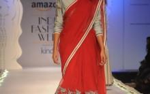 Designer Anju Modi Collection at Amazon India Fashion Week 2015, Delhi