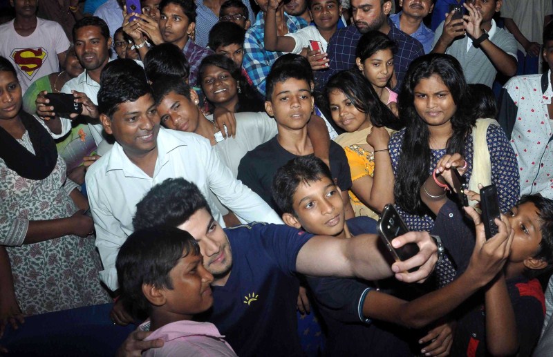Bollywood Actress Athiya Shetty and Actor Sooraj Pancholi at Hero Special Screening for NGO Kids. Athiya Shetty,Sooraj Pancholi,Athiya Shetty and Sooraj Pancholi,Hero Special Screening for NGO Kids,Hero Screening for NGO Kids,NGO Kids,Hero Special Screening