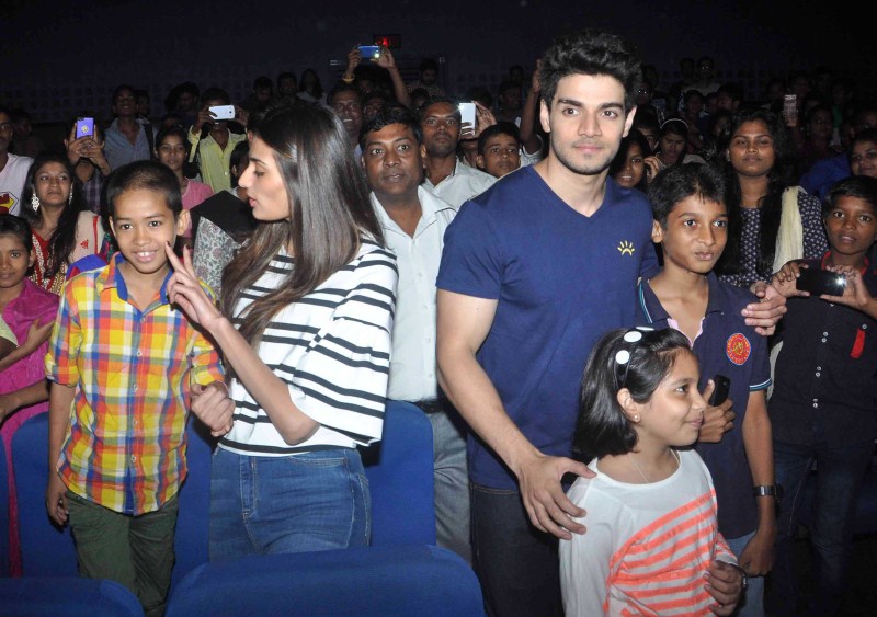 Bollywood Actress Athiya Shetty and Actor Sooraj Pancholi at Hero Special Screening for NGO Kids. Athiya Shetty,Sooraj Pancholi,Athiya Shetty and Sooraj Pancholi,Hero Special Screening for NGO Kids,Hero Screening for NGO Kids,NGO Kids,Hero Special Screening