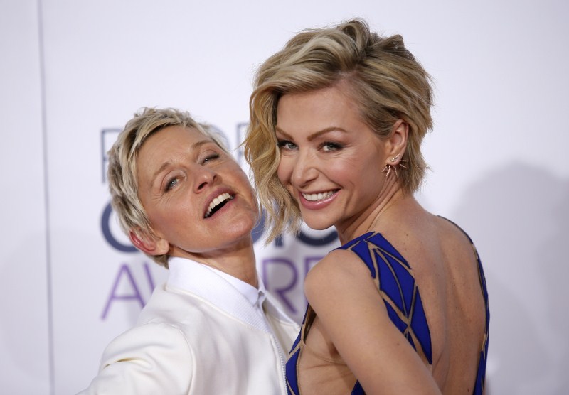 Photos of Elton John, Ellen DeGeneres, George Takei and Other Famous Hollywood Gay Couples. Gay Couples,Famous Hollywood Gay Couples,Hollywood Gay Couples,Elton John,Ellen DeGeneres,George Takei,Ellen Page,Samantha Thomas,Neil Patrick Harris,David Burtka