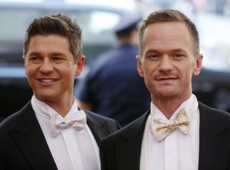 Photos of Elton John, Ellen DeGeneres, George Takei and Other Famous Hollywood Gay Couples. Gay Couples,Famous Hollywood Gay Couples,Hollywood Gay Couples,Elton John,Ellen DeGeneres,George Takei,Ellen Page,Samantha Thomas,Neil Patrick Harris,David Burtka