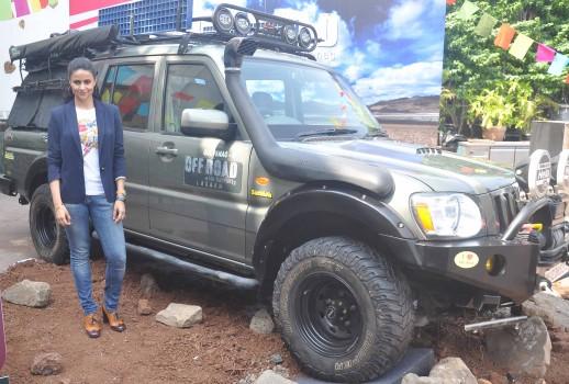 Gul Panag attends a press conference for her show 'Off road with Gul Panag'