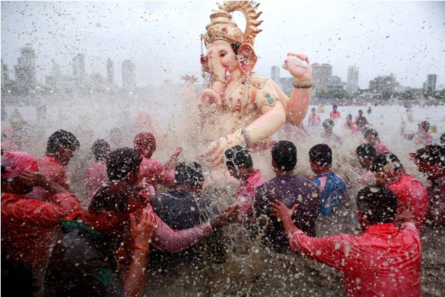 Ganesh Chaturthi is celebrated on Thursday, 17 September. Ganesh Chaturthi celebrations,Ganesh Chaturthi photos,Vinayaka Chaturthi photos,Vinayaka Chaturthi 2015,How is ganesh Chaturthi celebrated