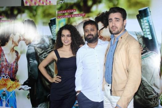 Kangana Ranaut, Nikhil Advani and Imran Khan attended the promotion of movie Katti Batti in Pune on 15 September.