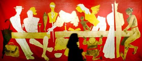 Mf husain,Maqbool Fida Husain,google doodle,picasso of india,100th birthday,centenary birthday,mf husain paintings