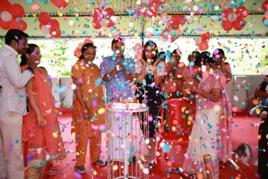 Amala Paul celebrated her father's birthday at Ayurjyothi Ayurveda? Hospital.