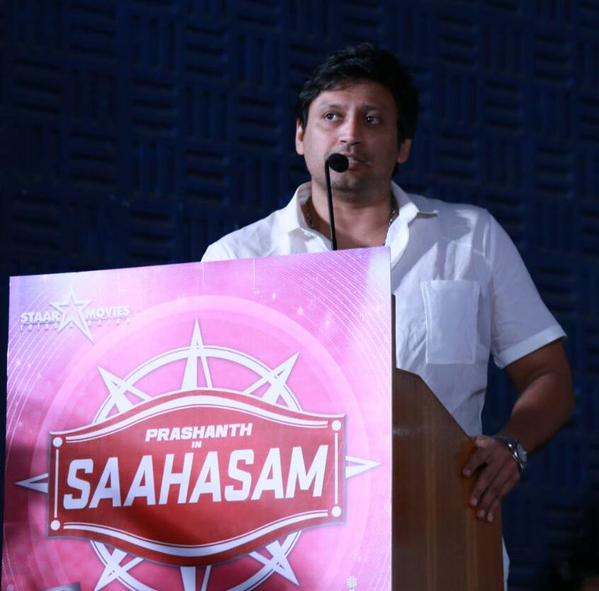 Prashanth upcoming movie Saahasam Audio Launch held in Chennai. Saahasam Audio Launch,Saahasam press meet,Saahasam Audio,Saahasam,Prashanth,Thiagarajan,Saahasam Audio Launch pics,Saahasam Audio Launch images,Saahasam Audio Launch photos,Saahasam Audio Launch stills,Saahasam Audio Launch pictures