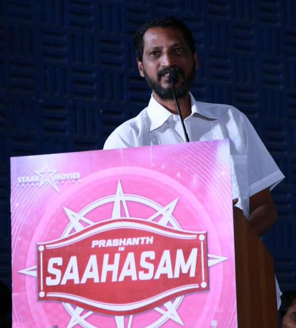 Prashanth upcoming movie Saahasam Audio Launch held in Chennai. Saahasam Audio Launch,Saahasam press meet,Saahasam Audio,Saahasam,Prashanth,Thiagarajan,Saahasam Audio Launch pics,Saahasam Audio Launch images,Saahasam Audio Launch photos,Saahasam Audio Launch stills,Saahasam Audio Launch pictures
