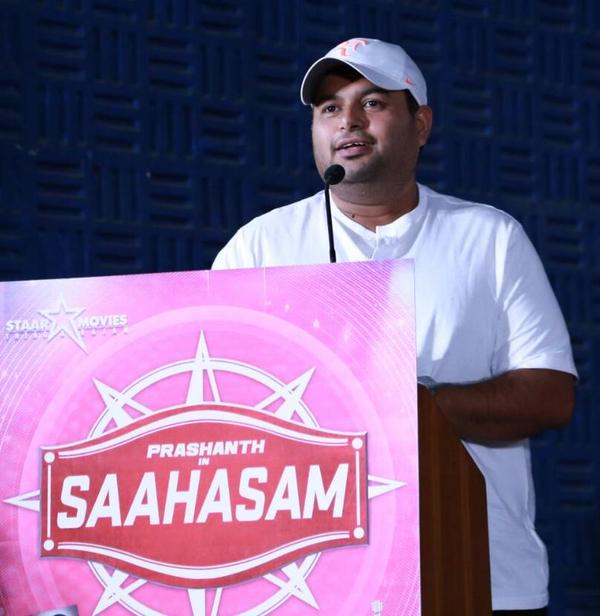Prashanth upcoming movie Saahasam Audio Launch held in Chennai. Saahasam Audio Launch,Saahasam press meet,Saahasam Audio,Saahasam,Prashanth,Thiagarajan,Saahasam Audio Launch pics,Saahasam Audio Launch images,Saahasam Audio Launch photos,Saahasam Audio Launch stills,Saahasam Audio Launch pictures