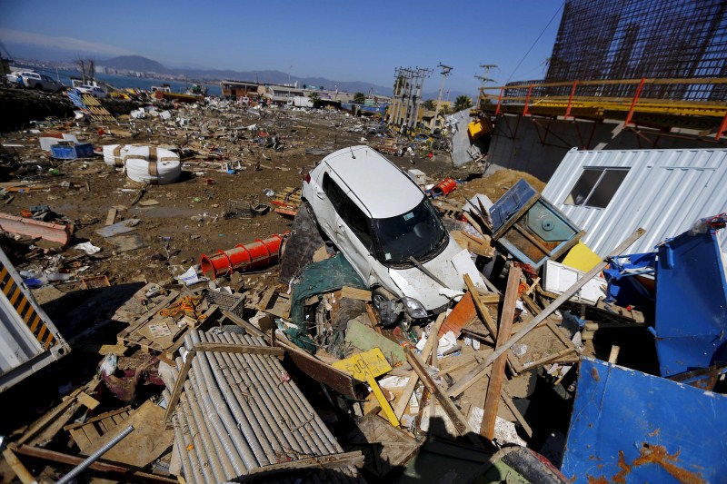 A magnitude 8.3 earthquake in central Chile killed 11 people and slammed powerful waves into coastal towns, forcing more than a million people from their homes. Chile Rocked by Earthquake,Earthquake,Chile Earthquake,Earthquake in Chile,8.3 earthquake,8.3 magnitude earthquake