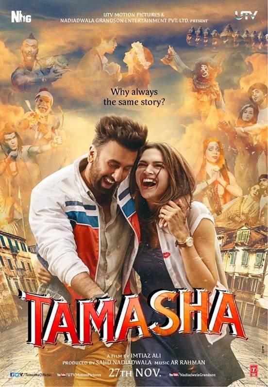 Tamasha is an upcoming Indian romantic drama film directed by Imtiaz Ali and produced by Sajid Nadiadwala. Tamashaa First Look,Tamashaa First Look Poster,Tamashaa Poster,Tamashaa,Ranbir Kapoor,Deepika Padukone,Ranbir Kapoor and Deepika Padukone,Tamashaa movie stills,Tamashaa movie pics,Tamashaa movie images,Tamashaa movie photos,Tamashaa movie pictures,Tamasha