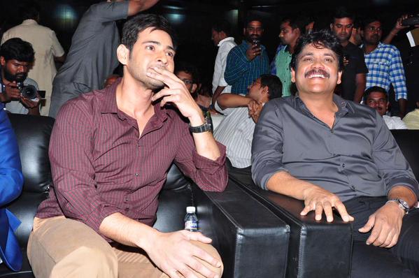 Nagarjuna, Naga Chaitanya, Mahesh Babu, Nithin at Akhil Audio Launch ...