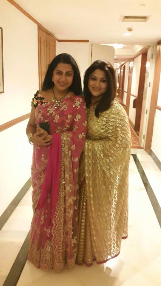 Many celebrities,including Kushboo Sunder, Suhasini Maniratnam and Kaniha walked the ramp at CIFW on Sunday, 20 September for Sanjana Jon's show. Kushboo Sunder,Suhasini Maniratnam,Kaniha,celebrity ramp walk,celebrity fashion show,CIFW,Jayam ravi,save the girl child campaign