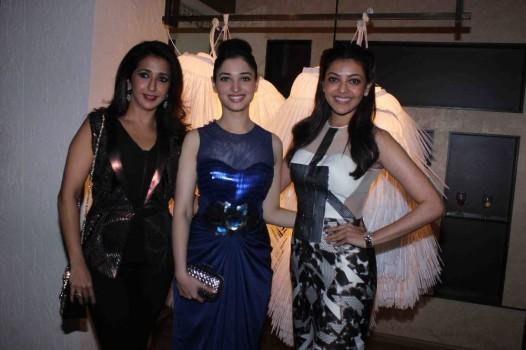 South Indian Actress Tamannaah and Kajal Agarwal attended Amit Agarwal's Fall Winter 2015 held in Mumbai.
